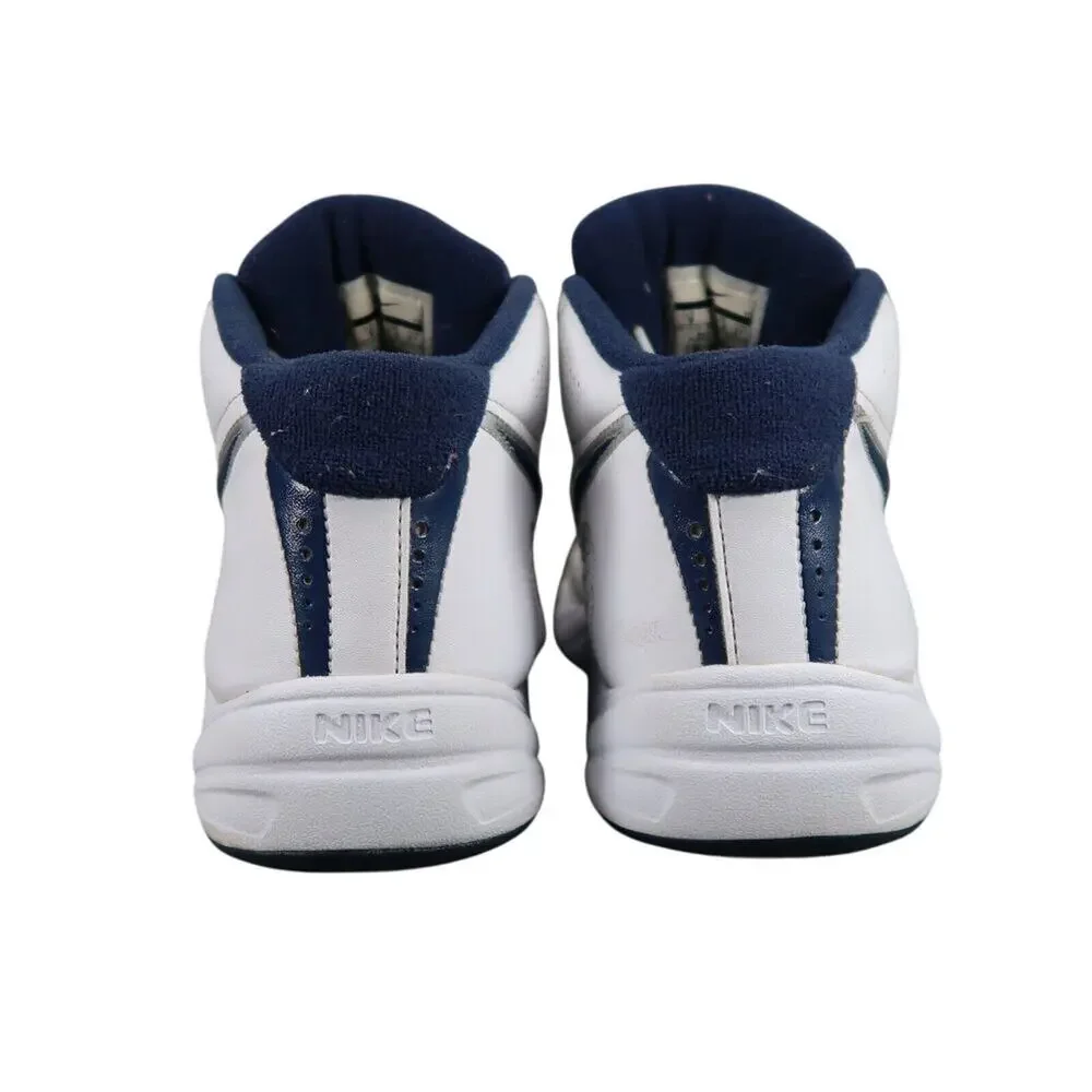 Nike Shoes Mens 9 Athletic Trainers Basketball Sneaker Overplay Mid White Blue